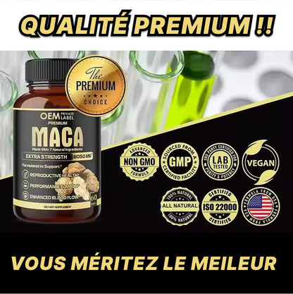 Vigorax 7-en-1 | Formule Maca Extra Forte 8050MG